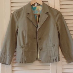 Old Navy Cropped Pleated Blazer Small